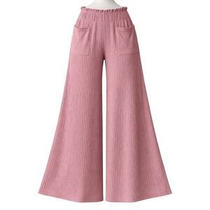 NWT FREE PEOPLE FP MOVEMENT High Waist Wide Leg Rose Pink Pants SIZE XS